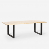 Set Esstisch Tisch 220x80cm 8 transparente Stühle Design Industrie Virgil Eigenschaften