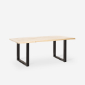 Set Tisch Esstisch 160x80cm l 4 transparente Stühle Holz Metal Jaipur M Eigenschaften