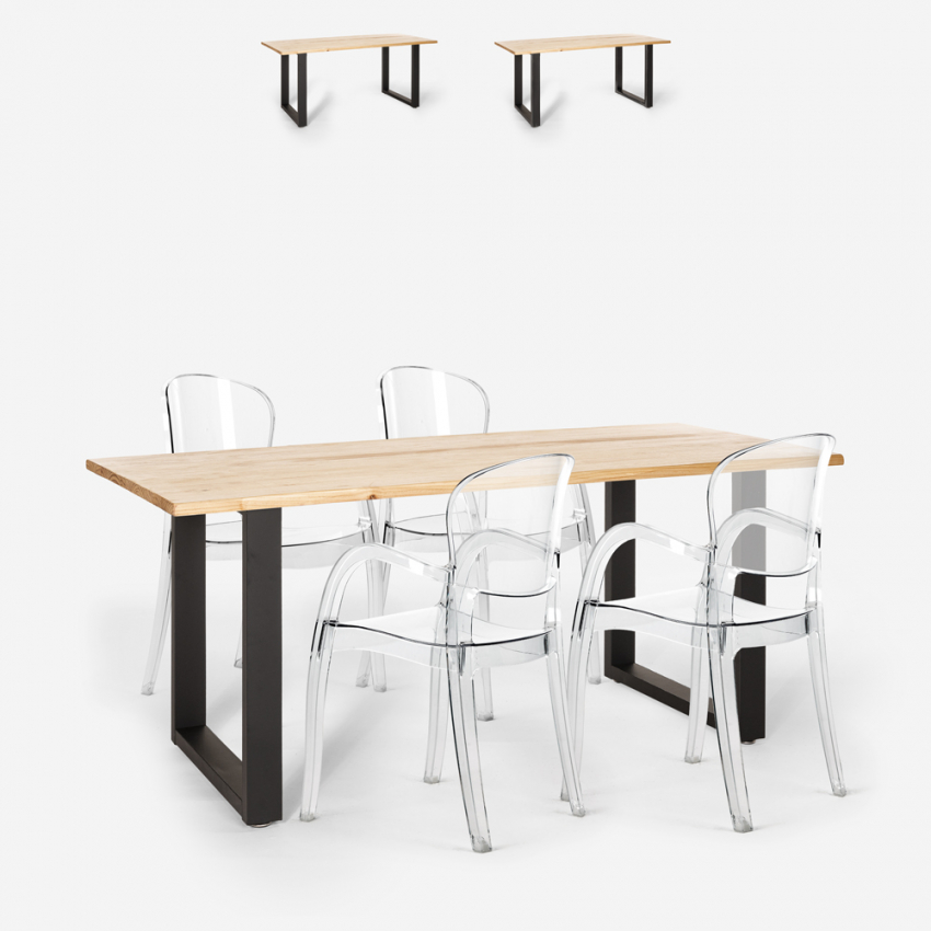 Set Tavolo da Pranzo Set Tavolo e sedie per la casa, Set di mobili  semplicità Europea