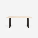 Set 6 sedie trasparenti policarbonato tavolo 180x80cm industriale Jaipur L Acquisto