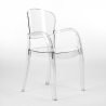 Set 8 sedie trasparenti design tavolo da pranzo 220x80cm Jaipur XXL Costo