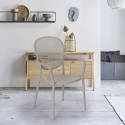 Chaise de restaurant bar cuisine extérieure au design moderne en polypropylène Clara Dimensions