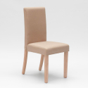 Gepolsterter Stuhl mit Bezug im Henriksdal-Stil für Restaurant aus Holz Comfort Luxury Kosten