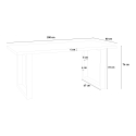 Set rechteckiger Tisch 200x80cm 6 Samt Stühle Design Samsara XL1 