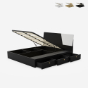 Letto matrimoniale contenitore 160x200 cm design sollevabile Steyr King Vendita