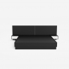 Lit double coffre ouvrant 160x190cm avec tables de chevet  Schwaz 