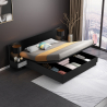 Lit double coffre ouvrant 160x190cm avec tables de chevet  Schwaz 