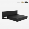 Lit double coffre ouvrant 160x190cm avec tables de chevet  Schwaz 