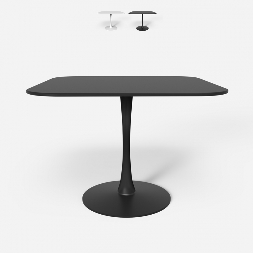 Quadratischer Tisch Design Goblet Stil für Bar Küche Esszimmer Lillium 80 Rabatte