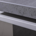 Scrivania 170x80cm ufficio studio smartworking grigio bianco Metaldesk Stock
