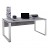 Scrivania 170x80cm ufficio studio smartworking grigio bianco Metaldesk Offerta