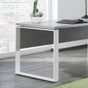 Scrivania 170x80cm ufficio studio smartworking grigio bianco Metaldesk Saldi