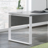 Bureau 170x80cm bureau étude smartworking gris blanc Metaldesk Remises