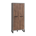 Armoire deux portes design de style industriel moderne Dublin Remises