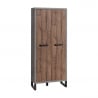 Armoire deux portes design de style industriel moderne Dublin Remises