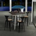 set tisch 60x60cm 4 hocker küche bruck white top light Rabatte
