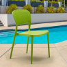 Chaise de cuisine bar café polypropylène empilable intérieur et extérieur Garden Giulietta Dimensions