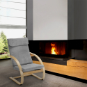 Poltrona in legno design nordico ergonomica salotto e studio Aarhus 