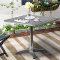 Quadratischer klappbarer Tisch 70x70cm Klapptisch Aluminium Bistrot Tisch Locinas Angebot