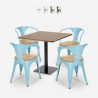 set horeca 4 stühle tisch 90x90cm bar restaurants Lix dunmore Verkauf