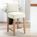 Holzbar und Küchenhocker aus 63cm Höhe Design Comfort L Preis