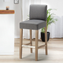 Barhocker Holzküche Design Hoch 74 cm Comfort XL Auswahl