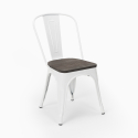ensemble table bois métal horeca 90x90cm bar 4 chaises de style edgar 
