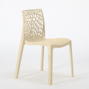 Ensemble Table Bois Métal Horeca 90x90cm 4 Chaises Design Empilables Dustin Restaurant Bar 
