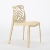 Ensemble Table Bois Métal Horeca 90x90cm 4 Chaises Design Empilables Dustin Restaurant Bar 