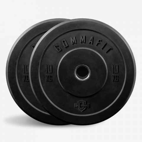 2 x Gummischeiben 10 kg Gewichte Olympische Langhantel Fitnessstudio Bumper Training