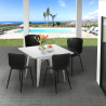 set quadratischer tisch 80x80cm 4 stühle industriedesign wrench light Lagerbestand