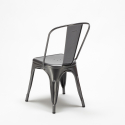 ensemble 2 chaises style industriel table carrée acier 70x70cm caelum Caractéristiques