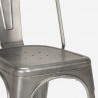 ensemble table carrée pliable 70x70cm acier 2 chaises style vintage magnum Dimensions