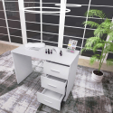 Maniküre- und Nagelrekonstruktionstisch mit Aspirator und Schubladen Floral Verkauf