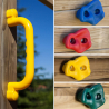 Torretta con scivolo altalena arrampicata parco giochi da giardino bambini Carol-2 Stock