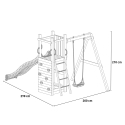 Scivolo arrampicata altalena sabbiera bambini parco giochi da giardino Funny-3 Costo