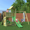 Torretta con scivolo altalena doppia arrampicata parco giochi bambini Floppi Promozione