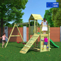 Torretta con scivolo altalena doppia arrampicata parco giochi bambini Floppi Vendita