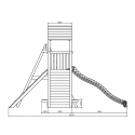 Torretta con scivolo altalena doppia arrampicata parco giochi bambini Floppi Prezzo
