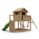 Parco giochi da giardino casetta arrampicata scivolo doppia altalena Galaxy L Offerta