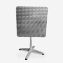 ensemble table carrée pliable 70x70cm acier 2 chaises style vintage magnum Remises