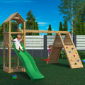 Aire de jeux extérieure avec double balançoire escalade toboggan pour enfants Fleppi Promotion
