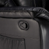 Fauteuil relax inclinable à bascule et pivotant en similicuir Sissi 