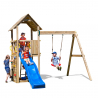 Torretta con scivolo altalena arrampicata parco giochi da giardino bambini Carol-2 Offerta