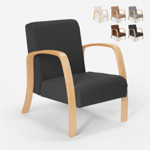 Fauteuil de bureau ergonomique en bois design scandinave Frederiksberg Promotion