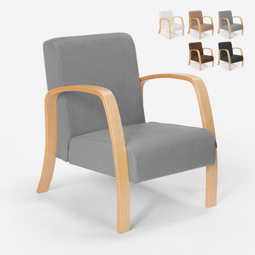 Ergonomischer skandinavischer Design-Sessel aus Holz  für Studio oder Wohnzimmer Frederiksberg Sales