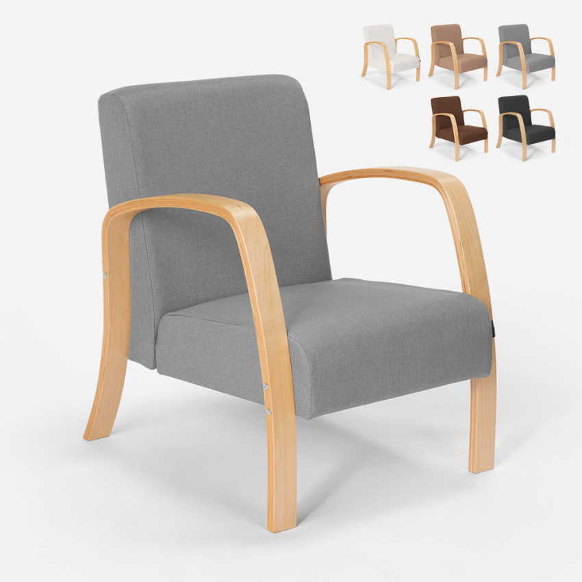 Poltrona in legno design scandinavo ergonomica studio salotto Frederiksberg Saldi Poltrona in legno design scandinavo ergonomica studio salotto Frederiksberg Saldi