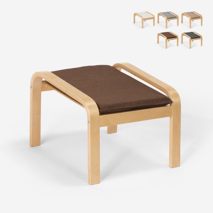 Hocker Nordisches Design Pouf Fußhocker aus Stoff mit Holzbeinen Sylt Rabatte Hocker Nordisches Design Pouf Fußhocker aus Stoff mit Holzbeinen Sylt Rabatte