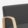 Holz- und Stoffsofa für Wohnzimmer, Warteräume und Ateliers Design Esbjerg 