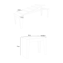 Consolle allungabile 90x42-302cm tavolo sala da pranzo legno bianco Isotta Catalogo